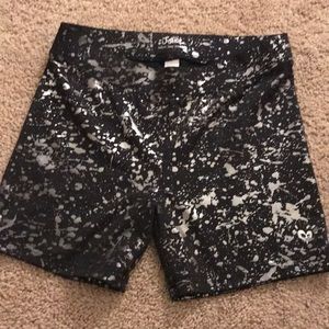 Polyester and spandex kids shorts